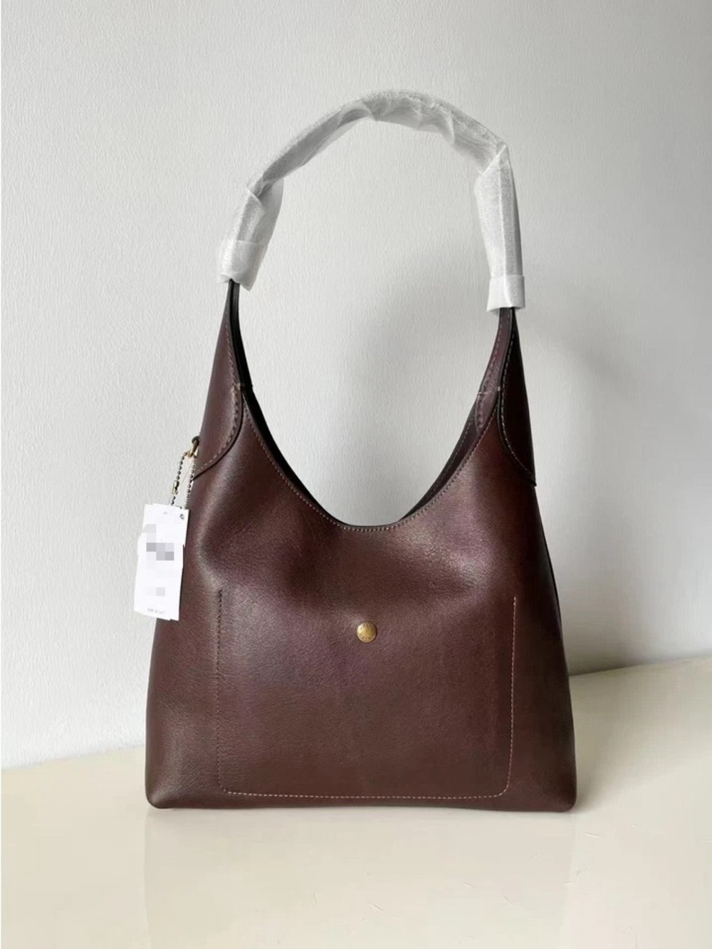 Coach Chocolate Brown Leather Shoulder Bag - Picture 2 of 4